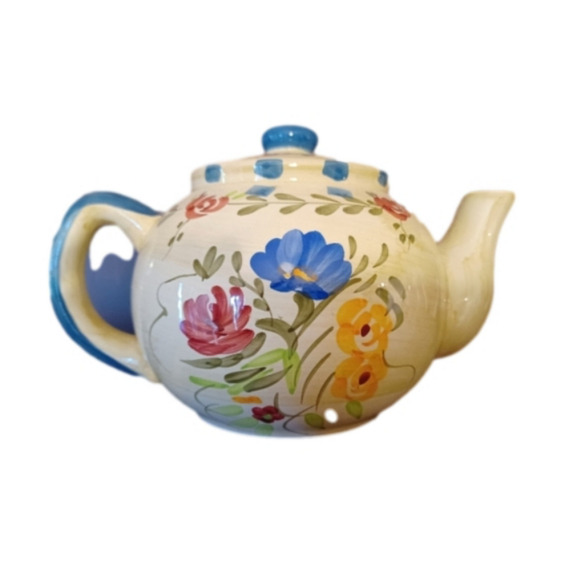 VINTAGE, BEAUTIFUL HAND PAINTED TEA POT. - Picture 1 of 3